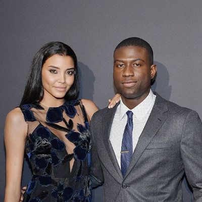 Sinqua Walls and his ex-girlfriend posing for a photo shoot